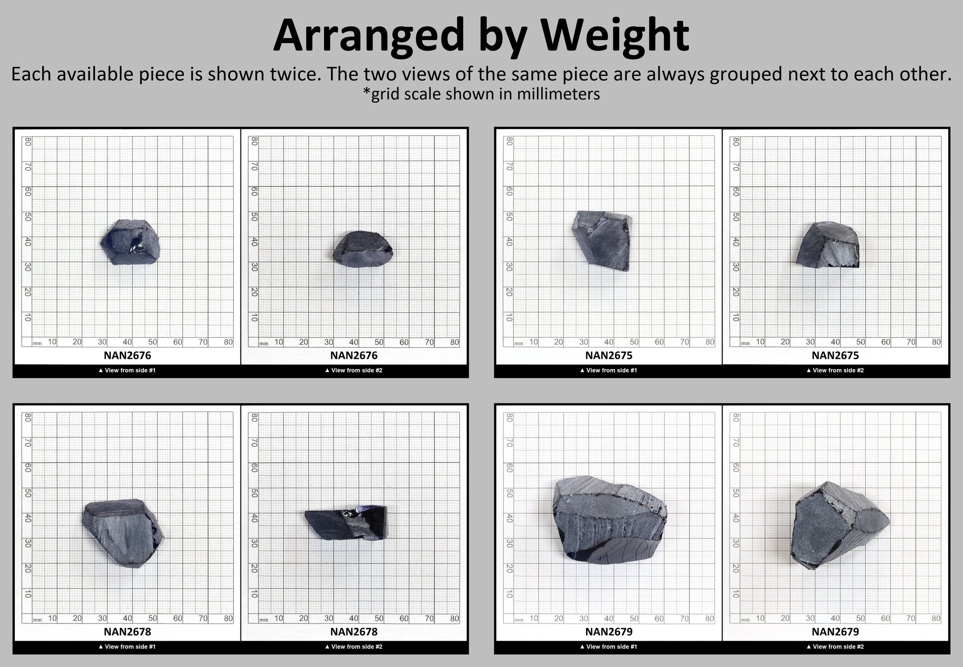 Nanosital Simulated Color Changing Lab Created Faceting Rough for Gem Cutting - #E-211 - Various Sizes #BEGIN