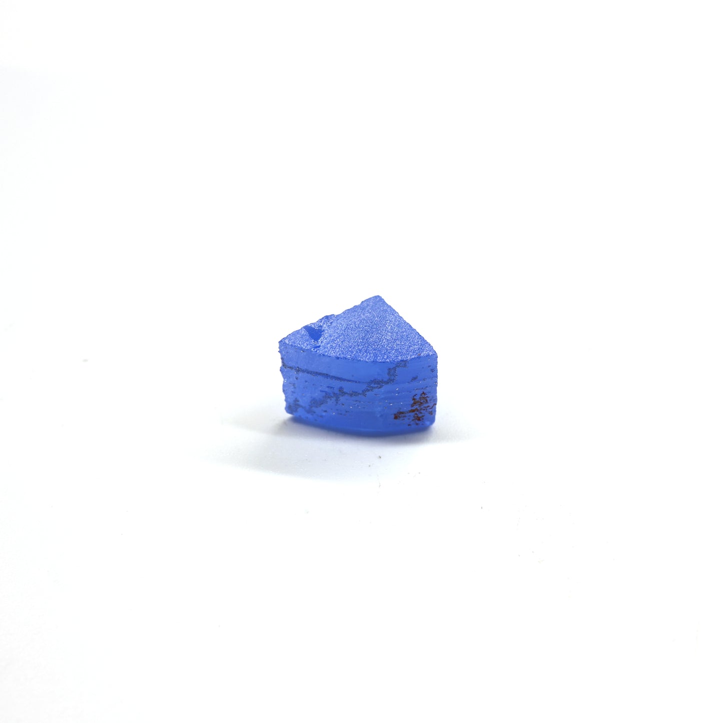 Lab-Created Cobalt Spinel – High-Clarity Neon Blue Rough Crystal