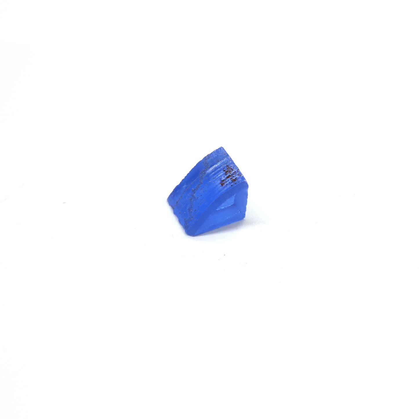 Lab-Created Cobalt Spinel – High-Clarity Neon Blue Rough Crystal