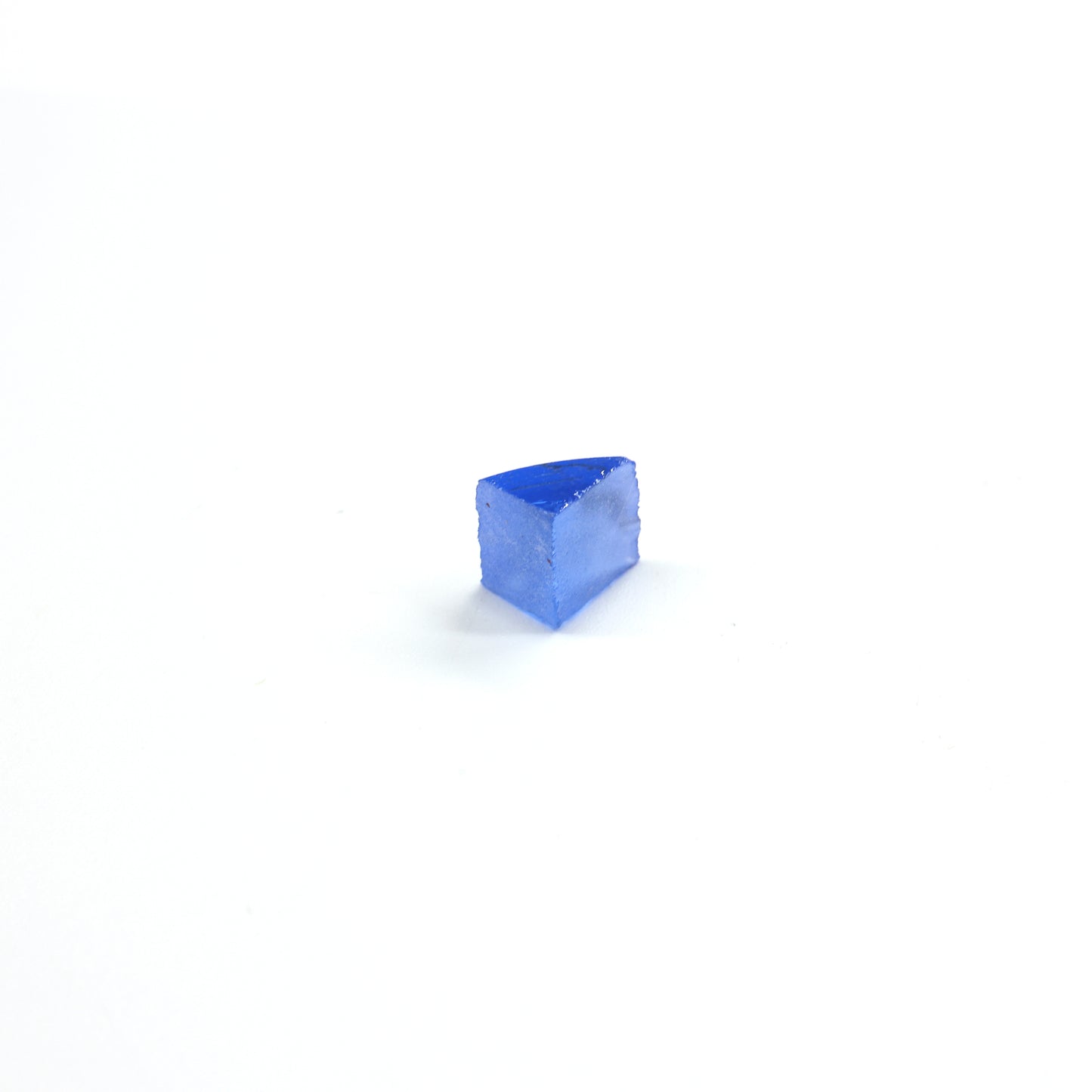 Lab-Created Cobalt Spinel – High-Clarity Neon Blue Rough Crystal