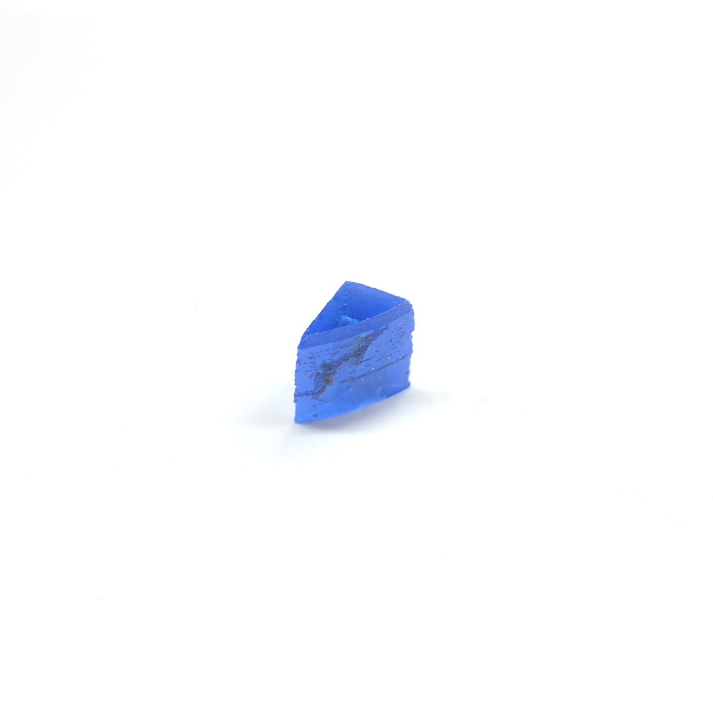 Lab-Created Cobalt Spinel – High-Clarity Neon Blue Rough Crystal