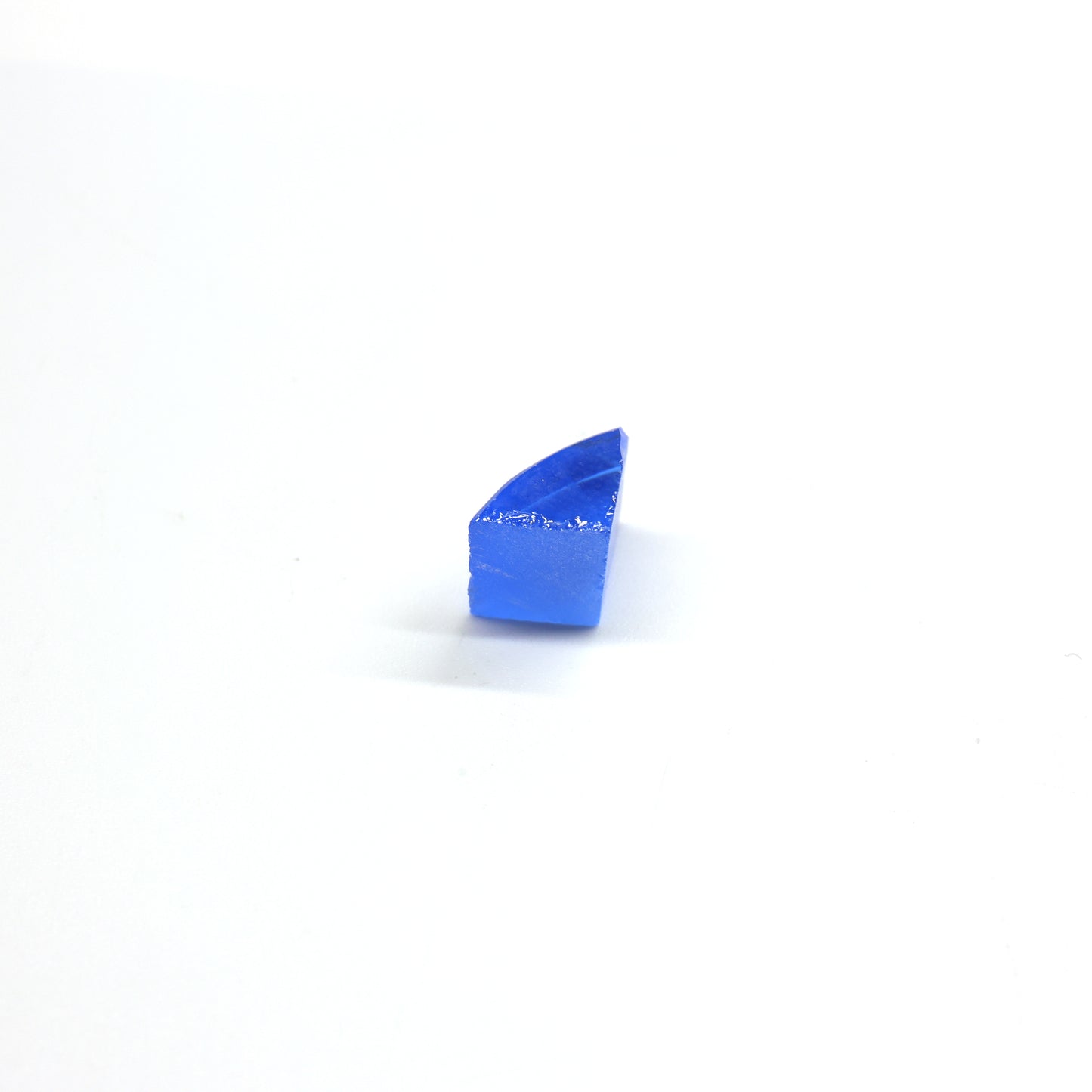 Lab-Created Cobalt Spinel – High-Clarity Neon Blue Rough Crystal
