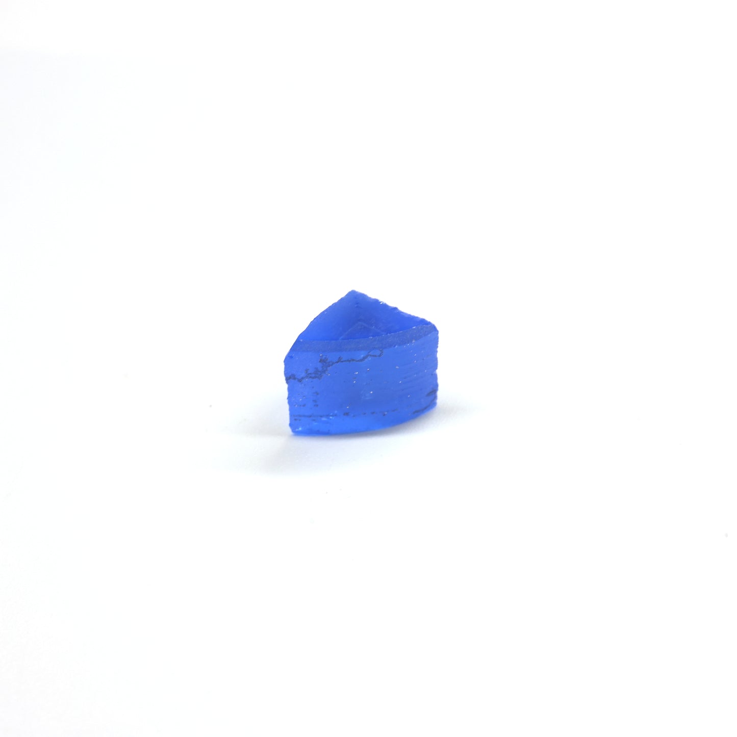 Lab-Created Cobalt Spinel – High-Clarity Neon Blue Rough Crystal