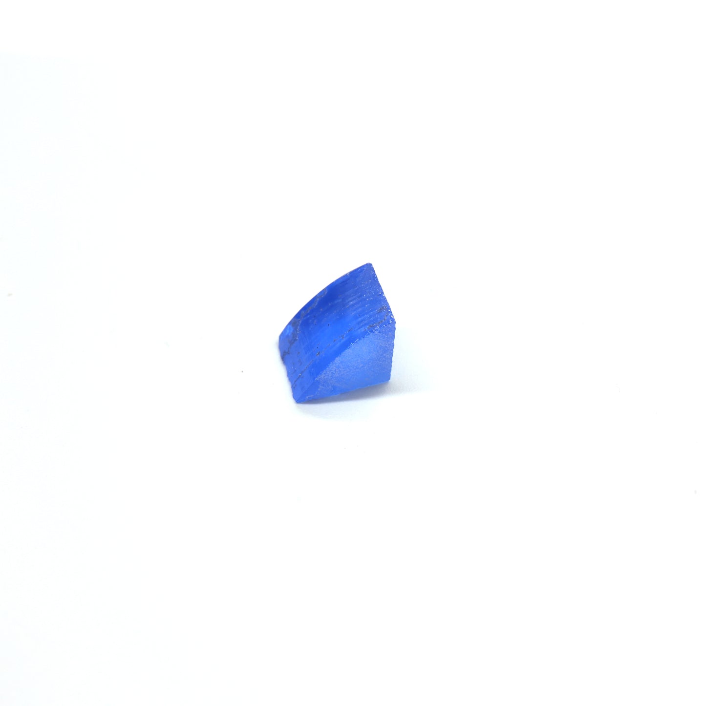 Lab-Created Cobalt Spinel – High-Clarity Neon Blue Rough Crystal