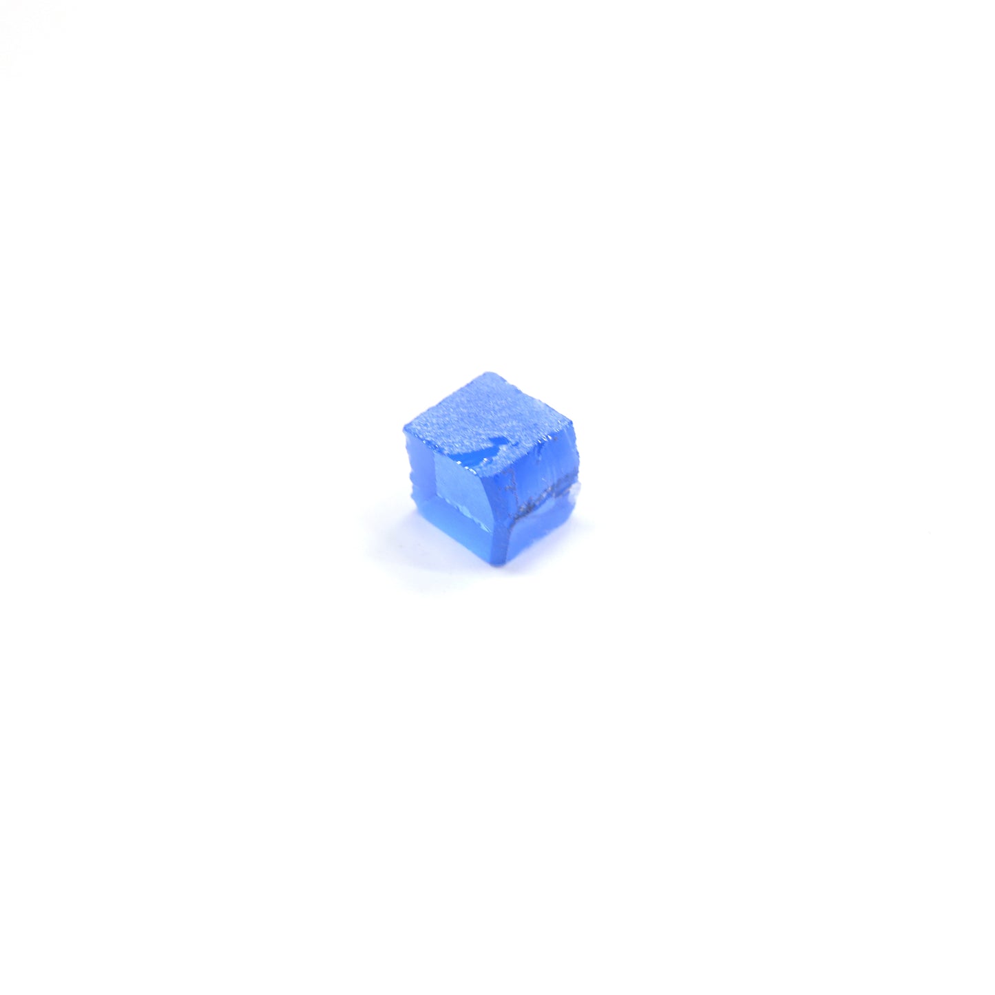Lab-Created Cobalt Spinel – High-Clarity Neon Blue Rough Crystal