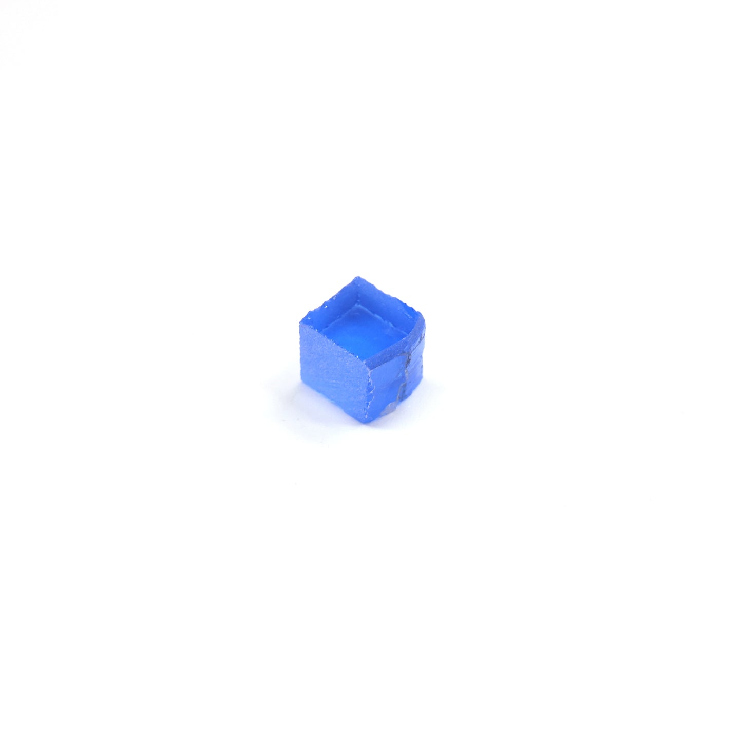 Lab-Created Cobalt Spinel – High-Clarity Neon Blue Rough Crystal