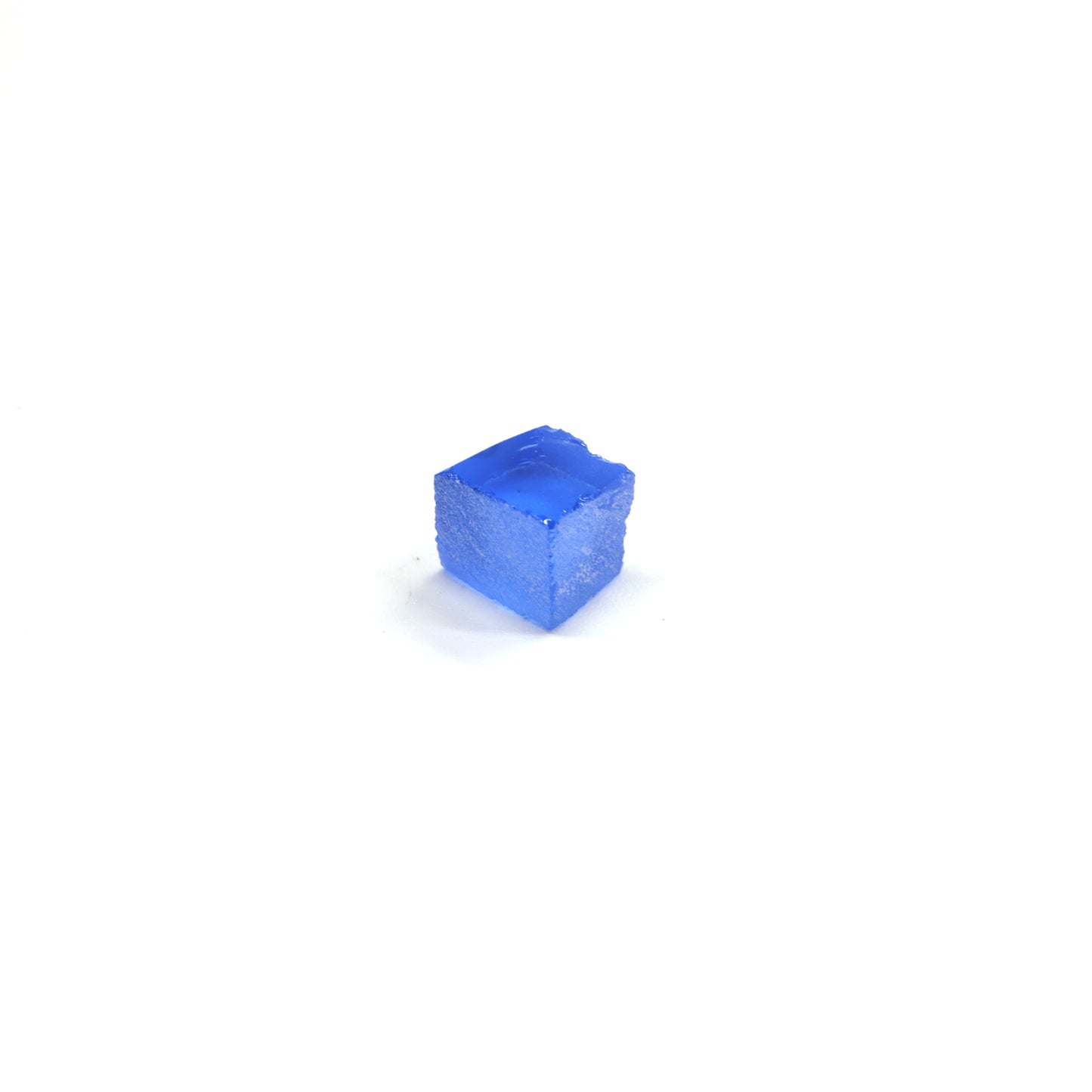 Lab-Created Cobalt Spinel – High-Clarity Neon Blue Rough Crystal