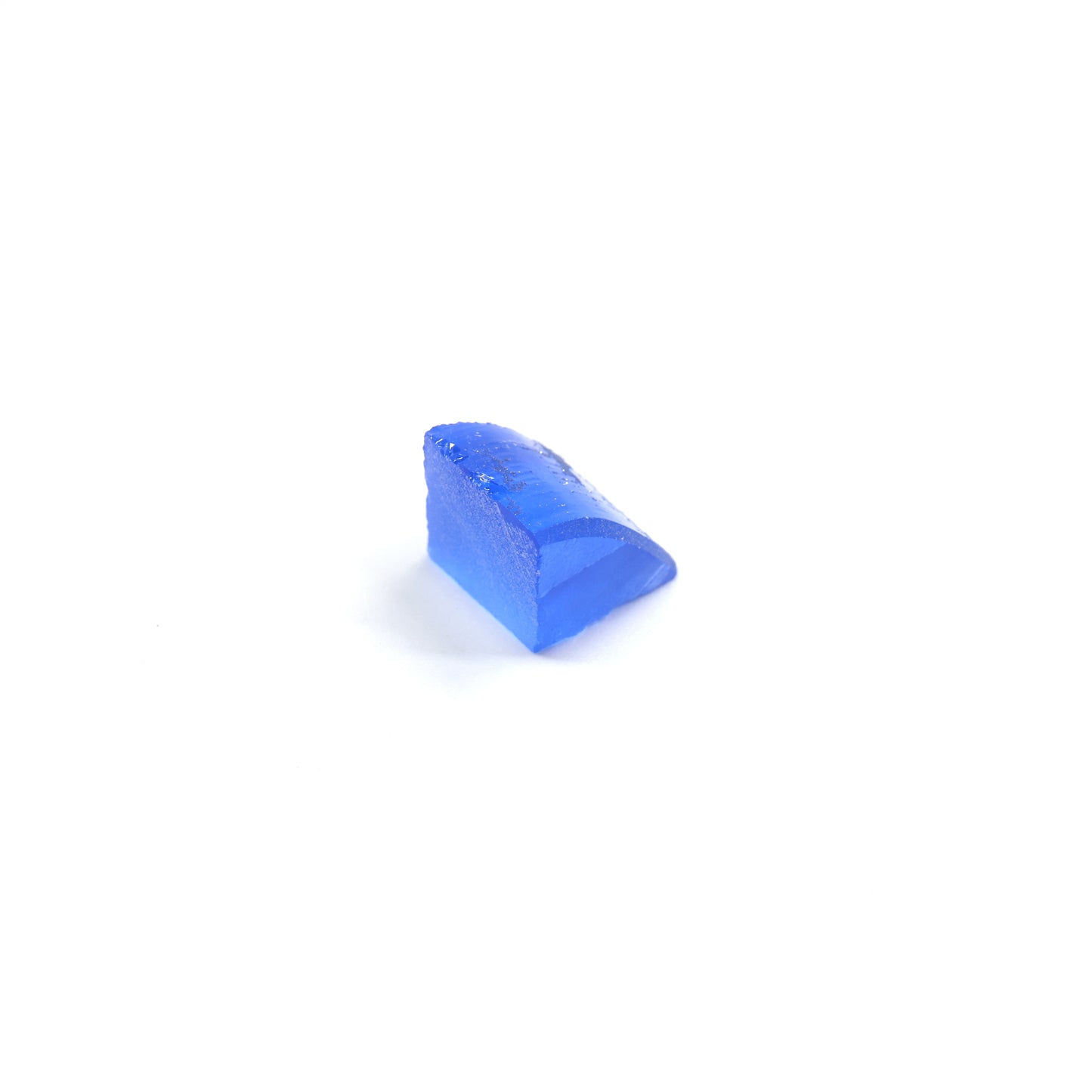 Lab-Created Cobalt Spinel – High-Clarity Neon Blue Rough Crystal