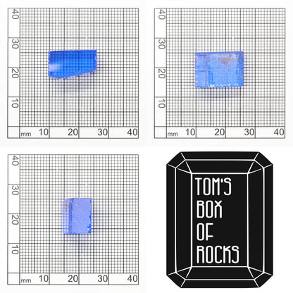 Lab-Created Cobalt Spinel – High-Clarity Neon Blue Rough Crystal