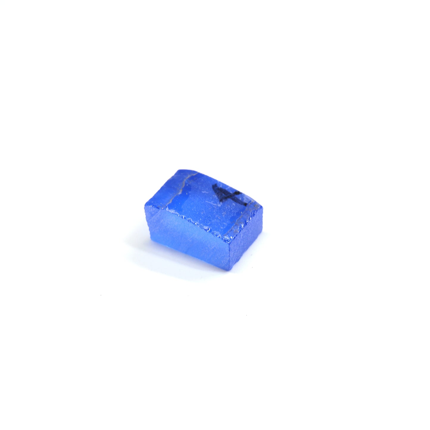 Lab-Created Cobalt Spinel – High-Clarity Neon Blue Rough Crystal