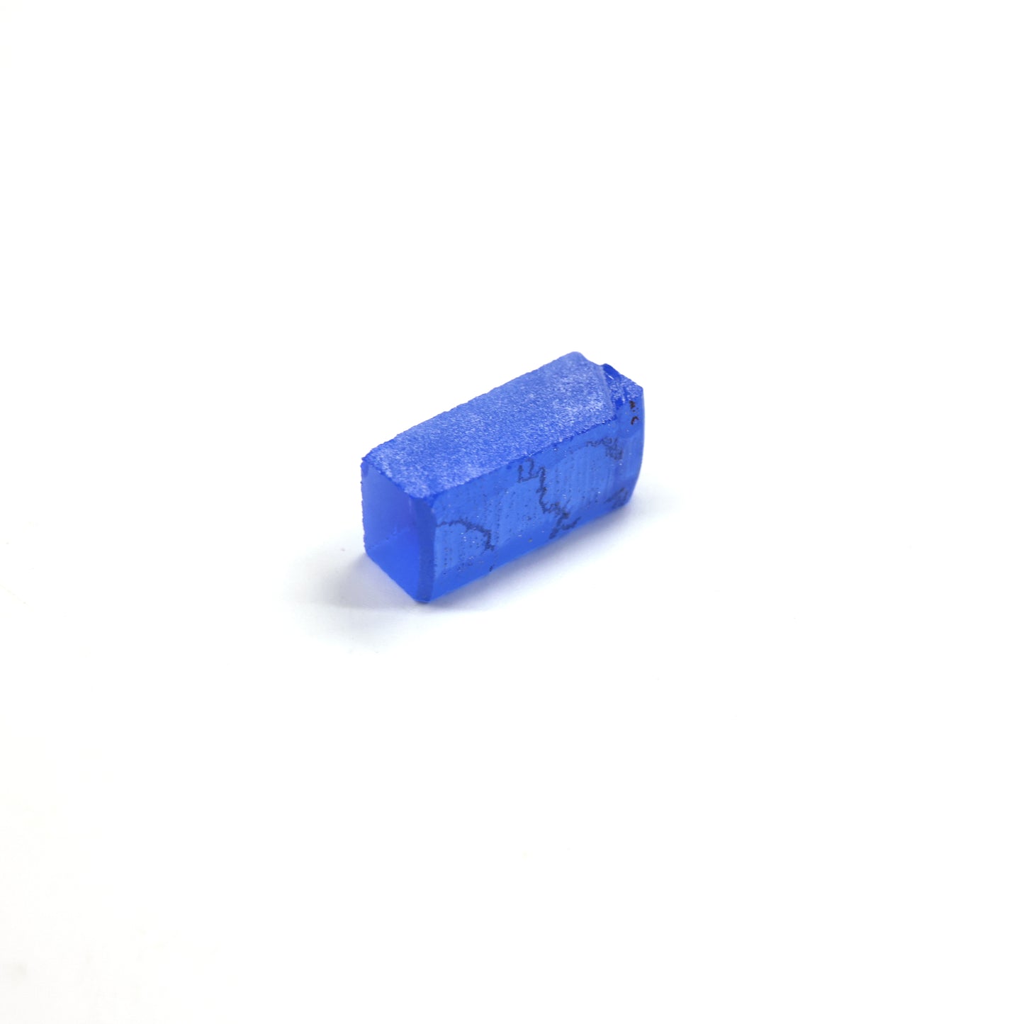 Lab-Created Cobalt Spinel – High-Clarity Neon Blue Rough Crystal