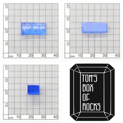 Lab-Created Cobalt Spinel – High-Clarity Neon Blue Rough Crystal