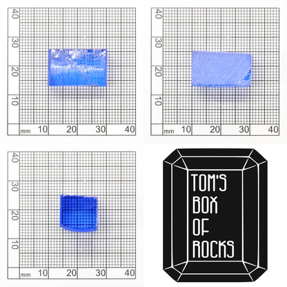 Lab-Created Cobalt Spinel – High-Clarity Neon Blue Rough Crystal