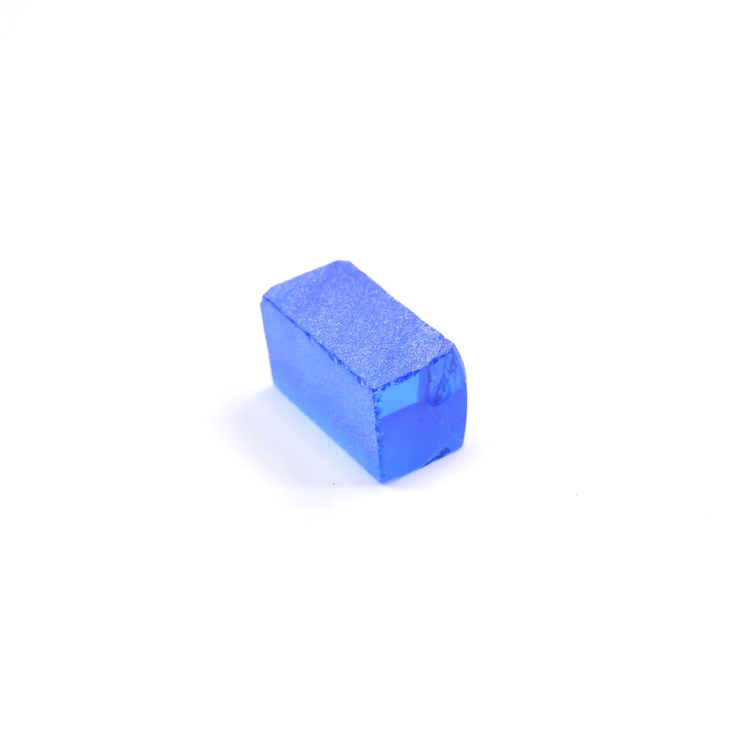 Lab-Created Cobalt Spinel – High-Clarity Neon Blue Rough Crystal