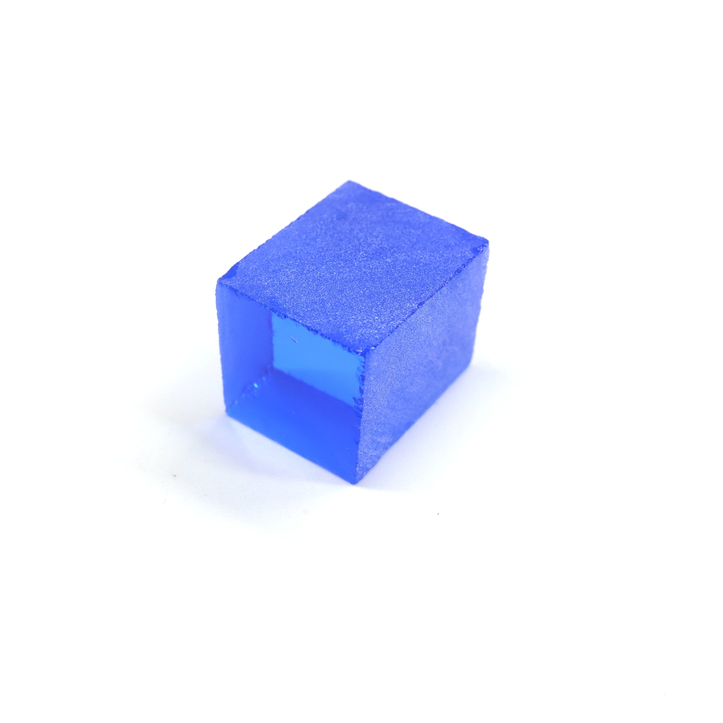 Lab-Created Cobalt Spinel – High-Clarity Neon Blue Rough Crystal