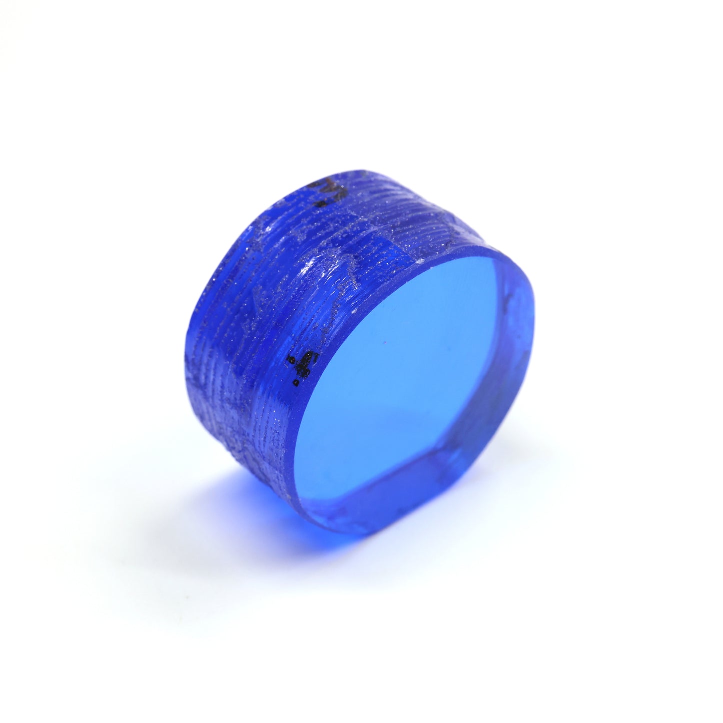 Lab-Created Cobalt Spinel – High-Clarity Neon Blue Rough Crystal