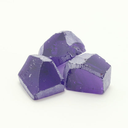 Nanosital Simulated Dark Amethyst  Lab Created Faceting Rough for Gem Cutting - #B-1747 - Various Sizes #BEGIN