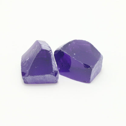 Nanosital Simulated Dark Amethyst  Lab Created Faceting Rough for Gem Cutting - #B-1747 - Various Sizes #BEGIN