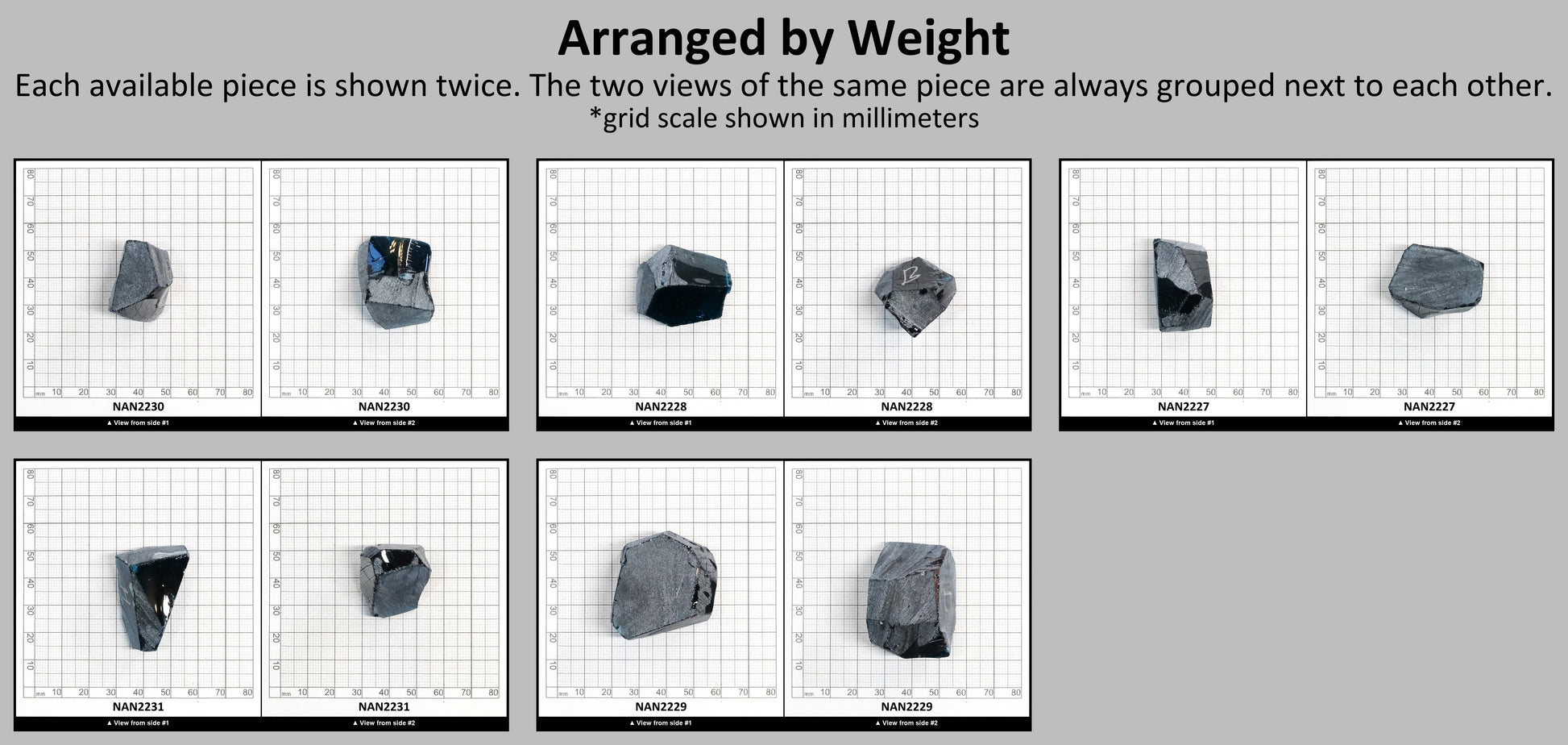 Nanosital Simulated Dark Arctic Blue Lab Created Faceting Rough for Gem Cutting - #C-206 - Various Sizes #BEGIN