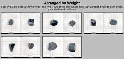 Nanosital Simulated Dark Arctic Blue Lab Created Faceting Rough for Gem Cutting - #C-206 - Various Sizes #BEGIN