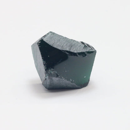 Nanosital Simulated Dark Green Tourmaline Lab Created Faceting Rough for Gem Cutting - #21 - Various Sizes #BEGIN