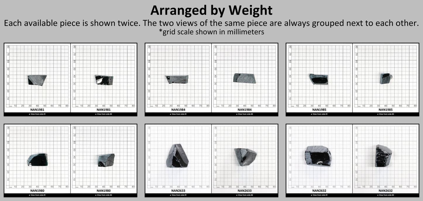 Nanosital Simulated Dark Green Tourmaline Lab Created Faceting Rough for Gem Cutting - #21 - Various Sizes #BEGIN