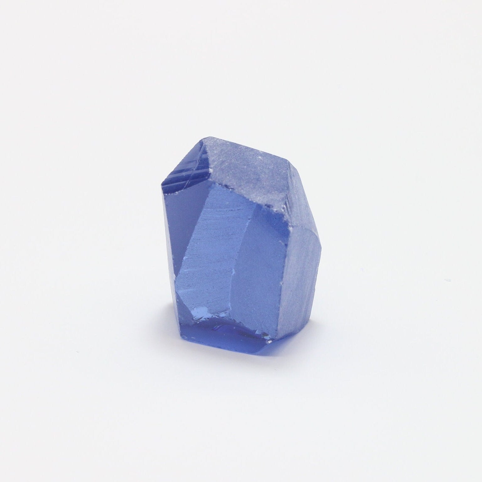 Nanosital Simulated Dark Ice Blue Sapphire Lab Created Faceting Rough for Gem Cutting - #A-4056- Various Sizes #BEGIN
