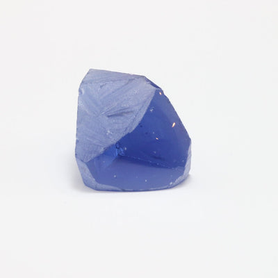 Nanosital Simulated Dark Ice Blue Sapphire Lab Created Faceting Rough for Gem Cutting - #A-4056- Various Sizes #BEGIN