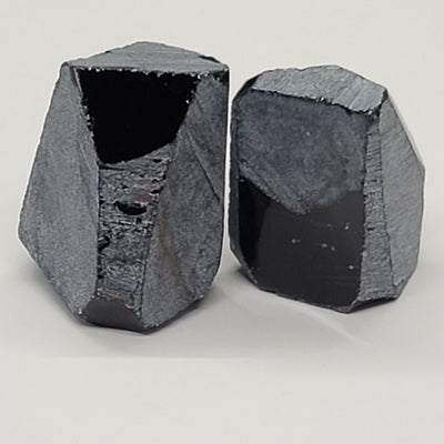 Nanosital Simulated Dark London Blue Topaz Lab Created Faceting Rough for Gem Cutting - #48 - Various Sizes #BEGIN