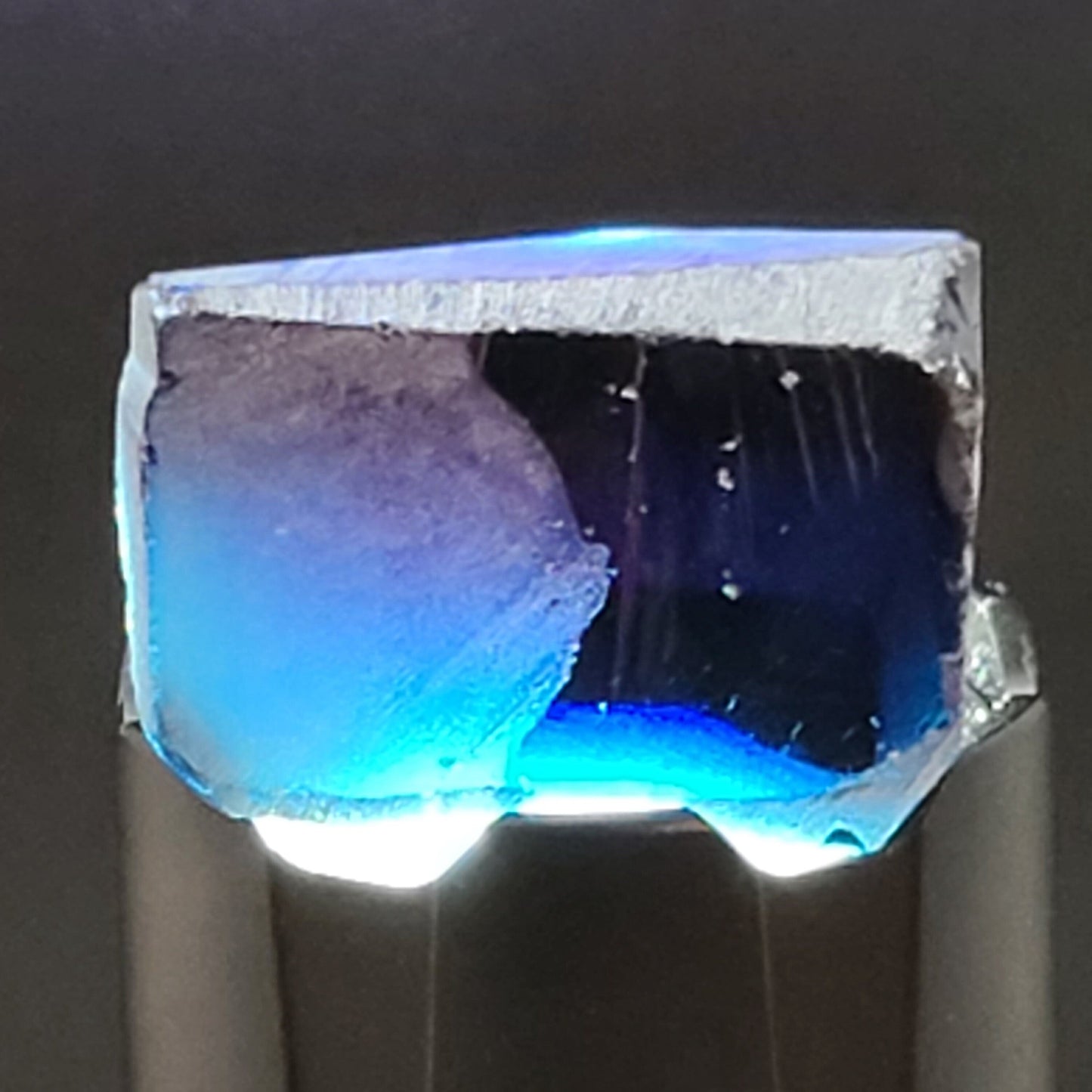 Nanosital Simulated Dark London Blue Topaz Lab Created Faceting Rough for Gem Cutting - #48 - Various Sizes #BEGIN