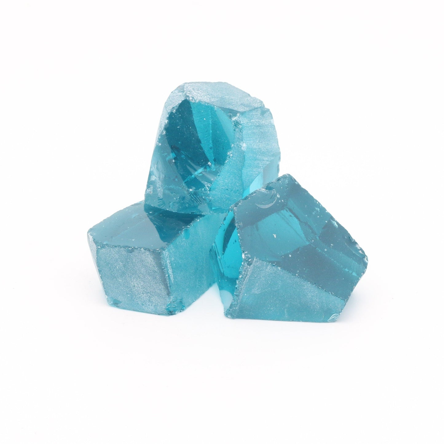 Nanosital Simulated Dark Mint Paraiba Tourmaline Lab Created Faceting Rough for Gem Cutting - #B-4426- Various Sizes #BEGIN