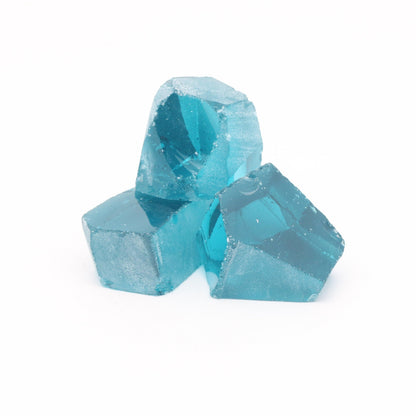 Nanosital Simulated Dark Mint Paraiba Tourmaline Lab Created Faceting Rough for Gem Cutting - #B-4426- Various Sizes #BEGIN