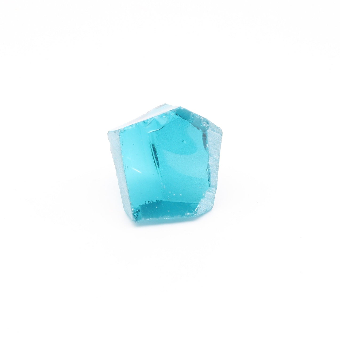 Nanosital Simulated Dark Mint Paraiba Tourmaline Lab Created Faceting Rough for Gem Cutting - #B-4426- Various Sizes #BEGIN