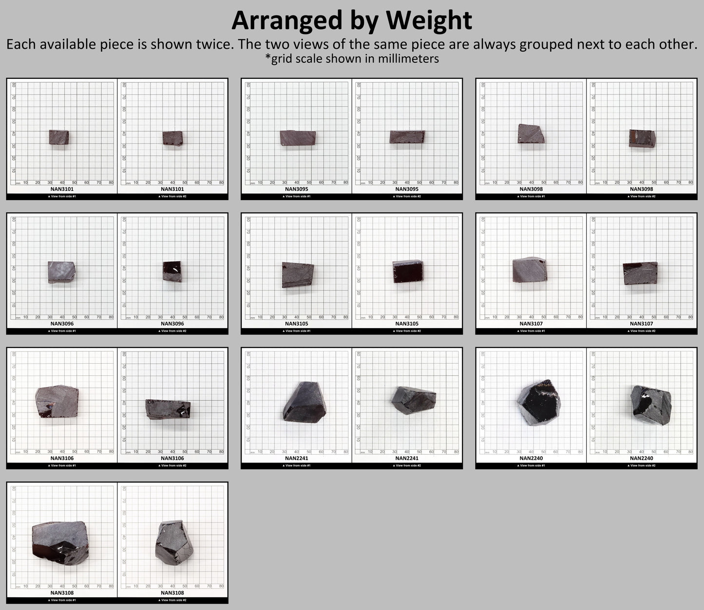 Nanosital Simulated Dark Padparadscha Sapphire Lab Created Faceting Rough for Gem Cutting - #E-481 - Various Sizes #BEGIN