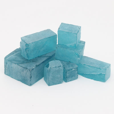 Nanosital Simulated Dark Paraiba Tourmaline (Included)  Lab Created Faceting Rough for Gem Cutting - #Z-7309 - Various Sizes #BEGIN