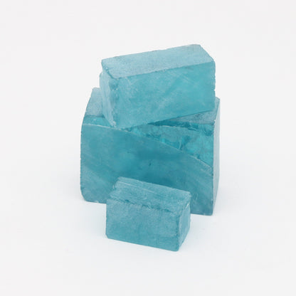 Nanosital Simulated Dark Paraiba Tourmaline (Included)  Lab Created Faceting Rough for Gem Cutting - #Z-7309 - Various Sizes #BEGIN