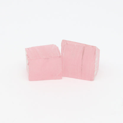 Nanosital Simulated Dark Peach Morganite (Included)  Lab Created Faceting Rough for Gem Cutting - #Z-45 - Various Sizes #BEGIN