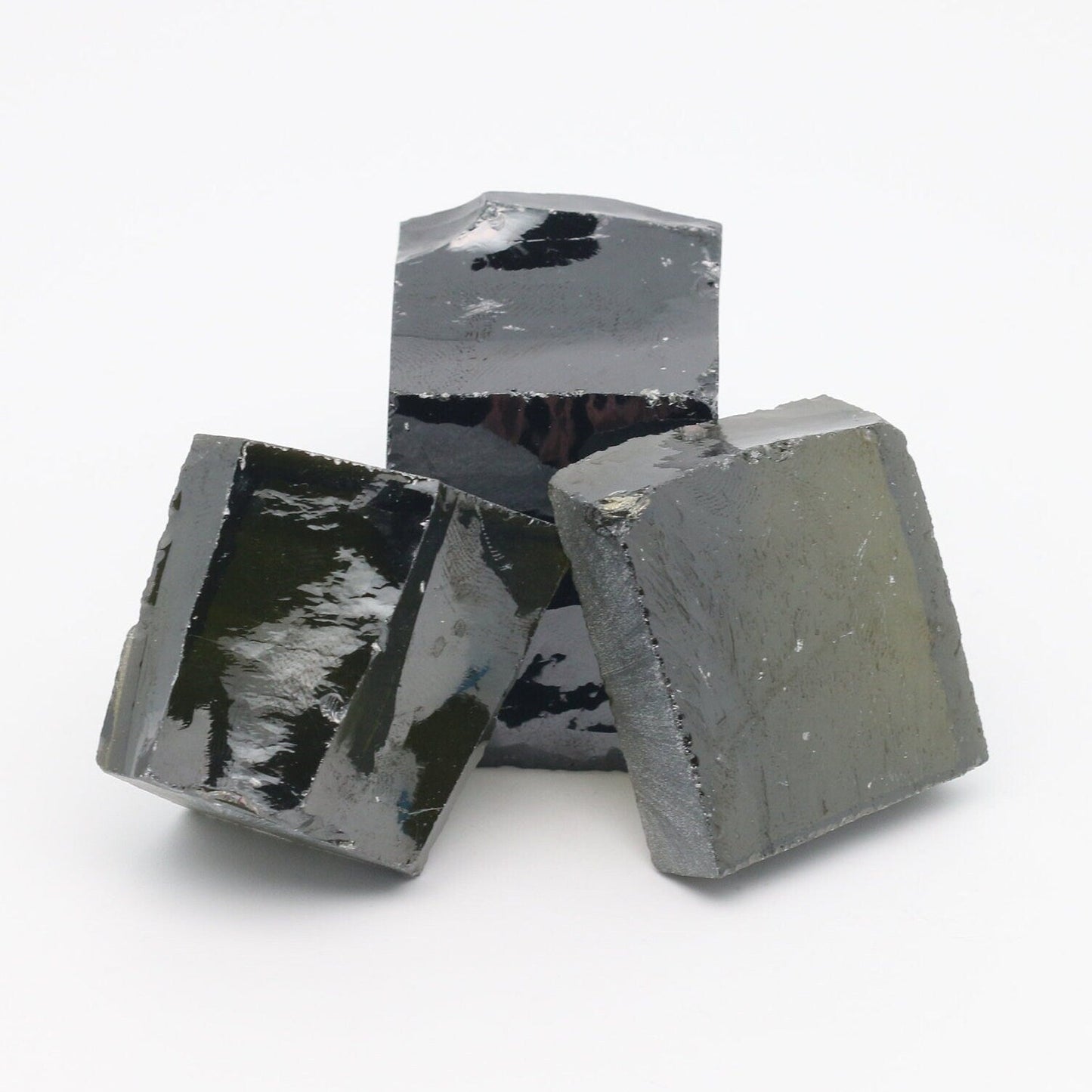 Dark Peridot Cubic Zirconia Faceting Rough for Gem Cutting - Various Sizes #BEGIN