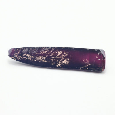 Dark Purple #66 Lab Created Corundum Sapphire Faceting Rough for Gem Cutting - Various Sizes - Split Boule #BEGIN