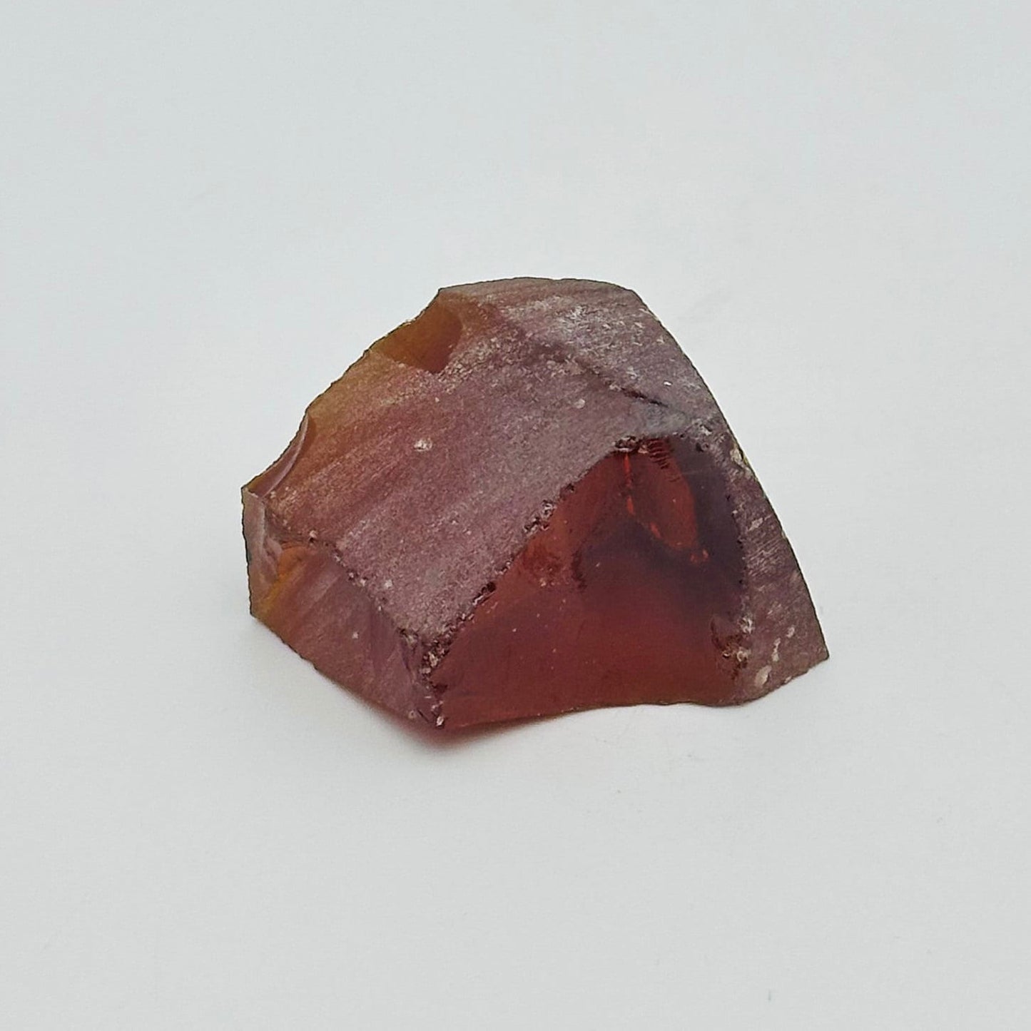 Nanosital Simulated Dark Spessartite Garnet Lab Created Faceting Rough for Gem Cutting - #A-2389 - Various Sizes #BEGIN