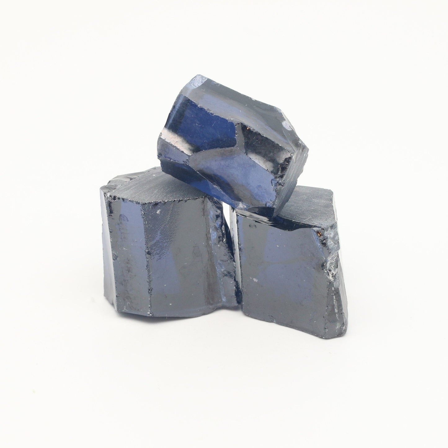 Dark Violet Cubic Zirconia Faceting Rough for Gem Cutting - Various Sizes #BEGIN