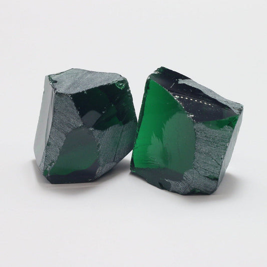 Nanosital Simulated Demantoid Lab Created Faceting Rough for Gem Cutting - #A-2092 - Various Sizes #BEGIN