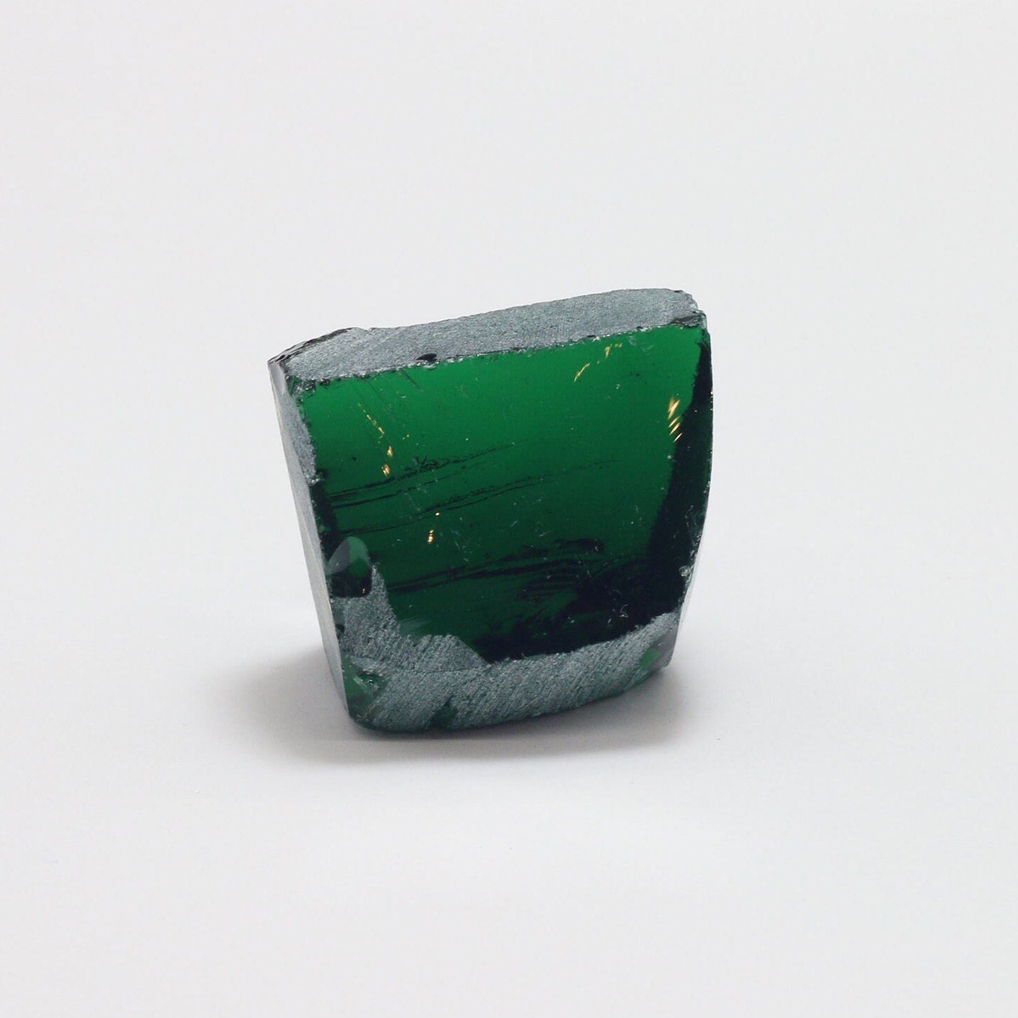 Nanosital Simulated Demantoid Lab Created Faceting Rough for Gem Cutting - #A-2092 - Various Sizes #BEGIN