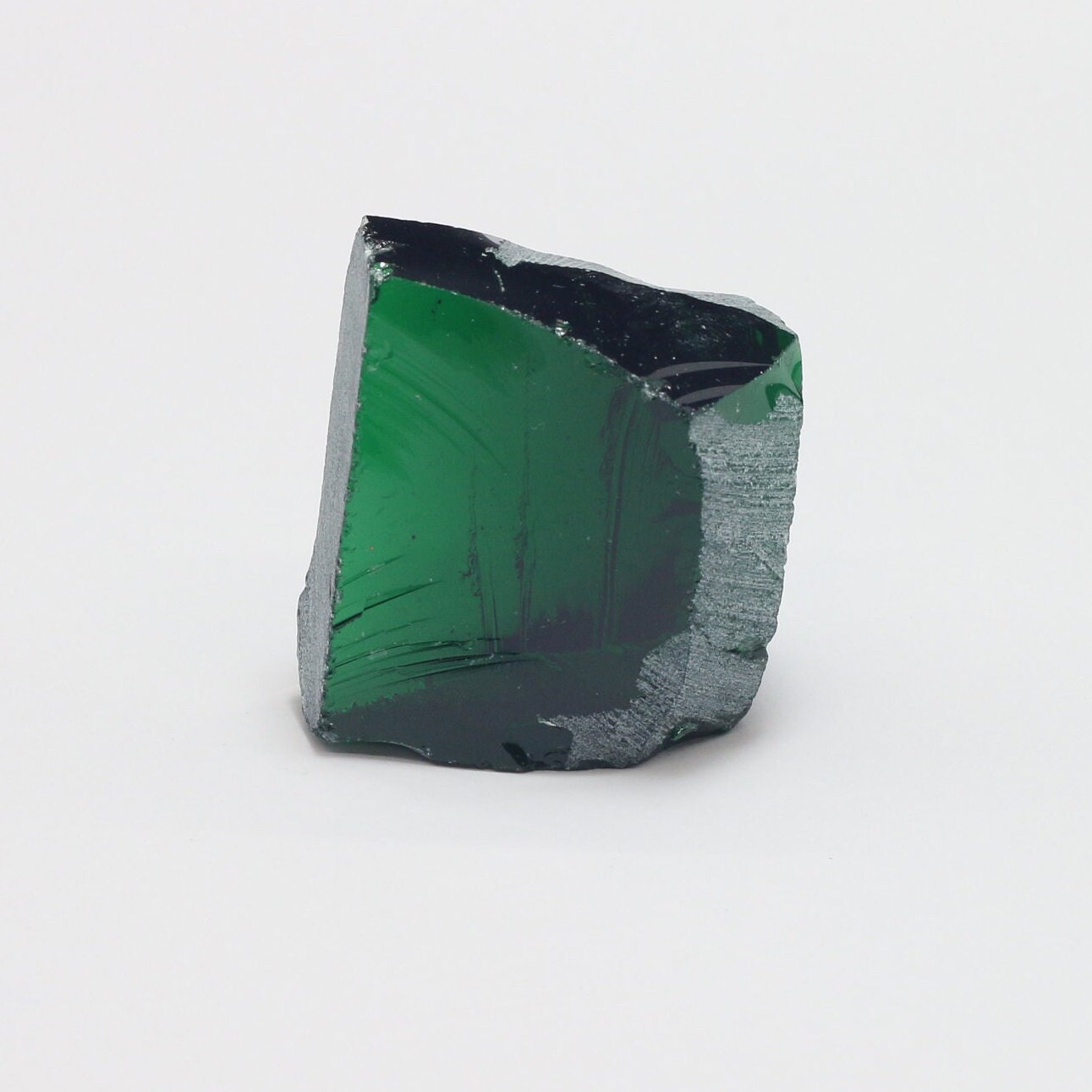 Nanosital Simulated Demantoid Lab Created Faceting Rough for Gem Cutting - #A-2092 - Various Sizes #BEGIN