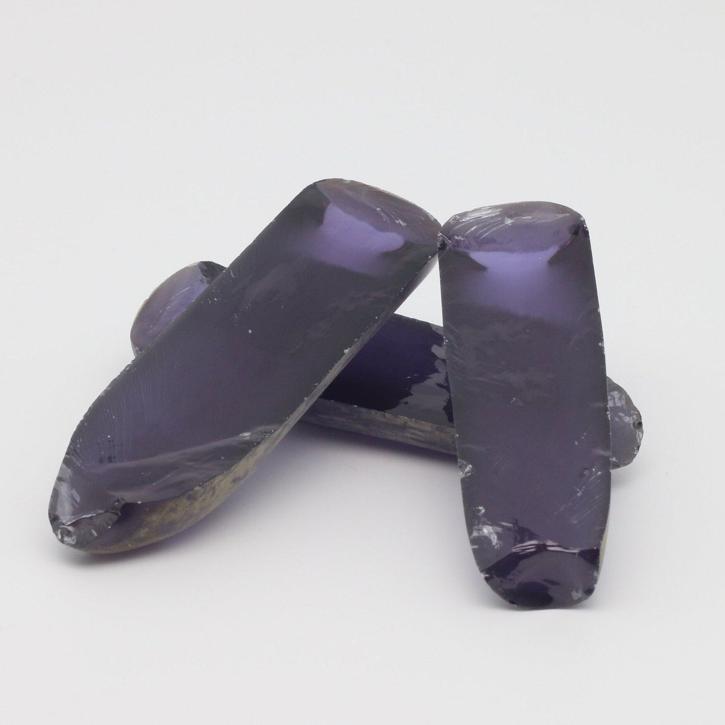 Djeva Alexandrite #45 Colored Lab Created Corundum Sapphire Faceting Rough for Gem Cutting - DISCONTINUED - Various Sizes - Split Boule #BEGIN