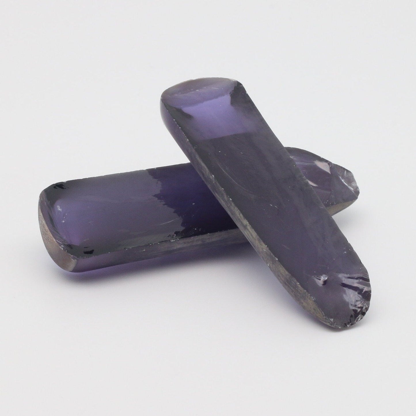 Djeva Alexandrite #45 Colored Lab Created Corundum Sapphire Faceting Rough for Gem Cutting - DISCONTINUED - Various Sizes - Split Boule #BEGIN