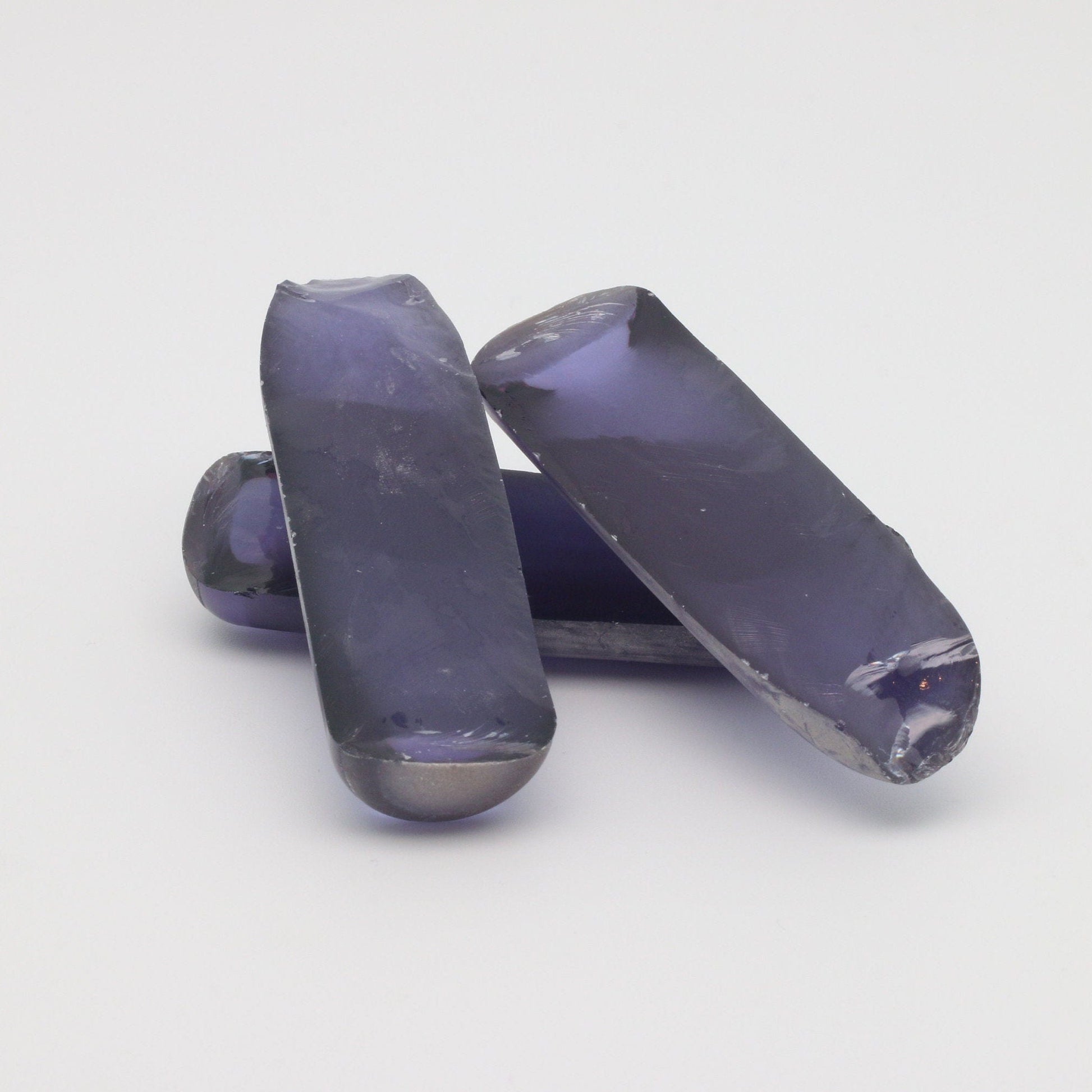 Djeva Alexandrite #47 Colored Lab Created Corundum Sapphire Faceting Rough for Gem Cutting - DISCONTINUED - Various Sizes - Split Boule #BEGIN