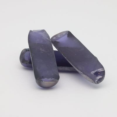 Djeva Alexandrite #47 Colored Lab Created Corundum Sapphire Faceting Rough for Gem Cutting - DISCONTINUED - Various Sizes - Split Boule #BEGIN