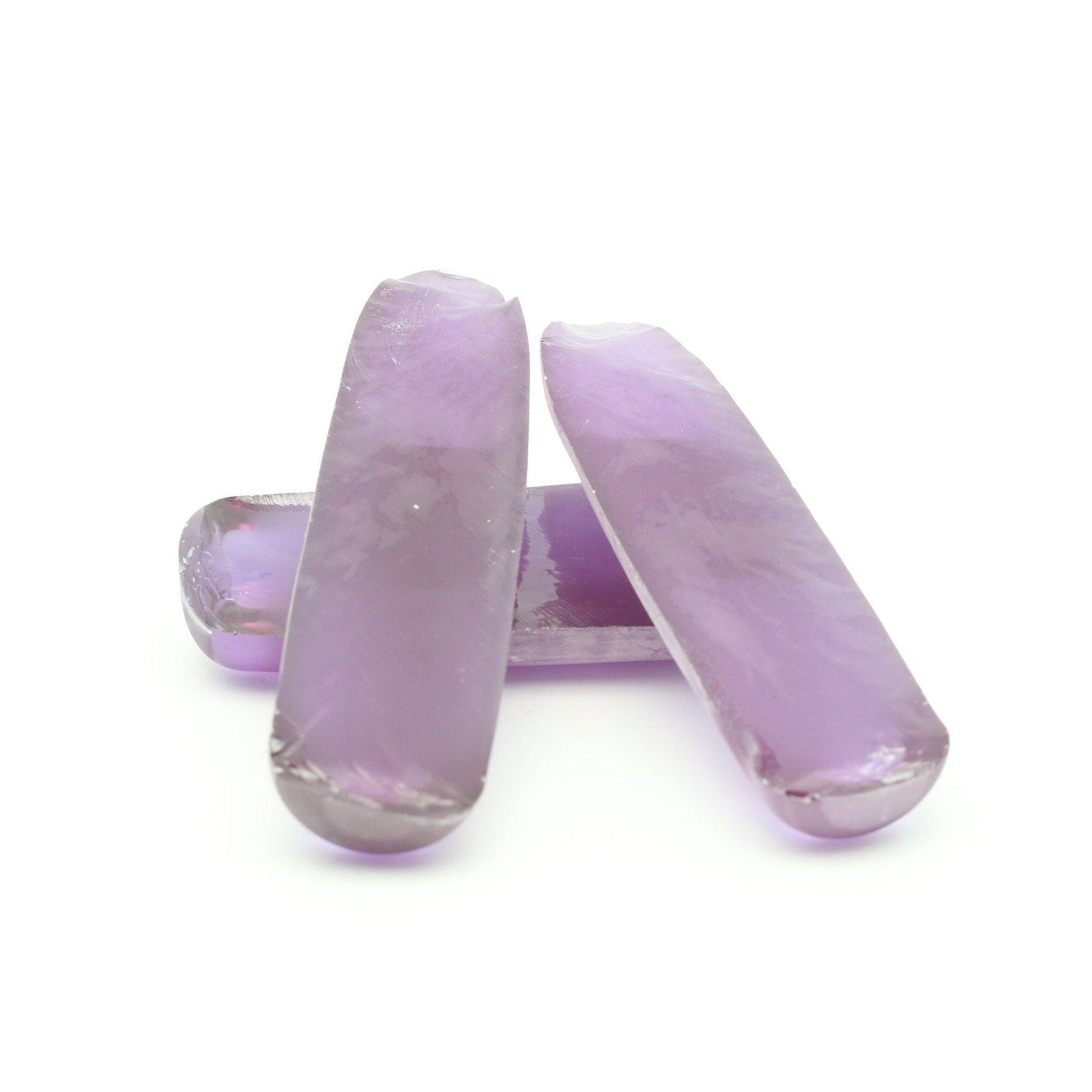 Djeva Alexandrite #48 Colored Lab Created Corundum Sapphire Faceting Rough for Gem Cutting - DISCONTINUED - Various Sizes - Split Boule #BEGIN