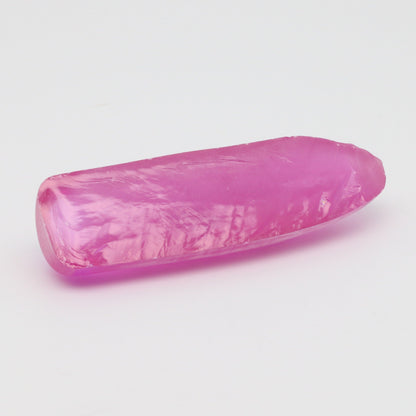 Djeva Bright Pink #1-BIS Lab Created Corundum Sapphire Faceting Rough for Gem Cutting - DISCONTINUED - Various Sizes - Split Boule #BEGIN
